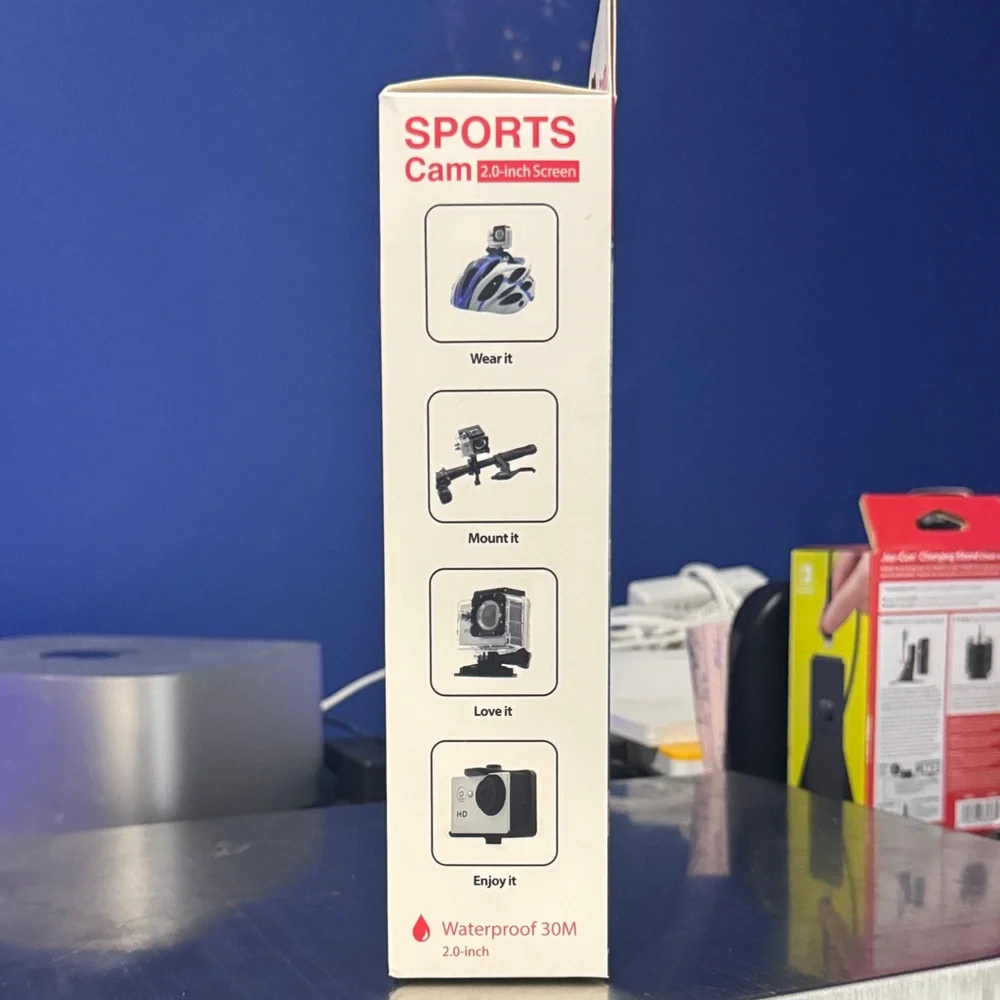 Sports Cam 1080p Black